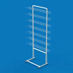 Торгова стійка на 7 секцій одинарних гачків EVA-90